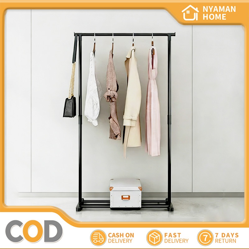 COD Gantungan baju rak gantungan baju serbaguna Stand Hanger Single Rak Stand Hanger rak gantungan b