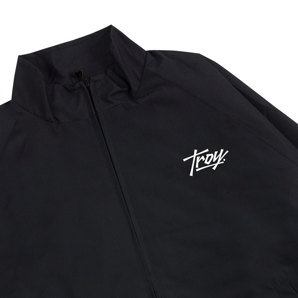 Troy Company Jacket Tracktop Full Black Warriors - Jaket Tracktop Full Hitam JTT 3576