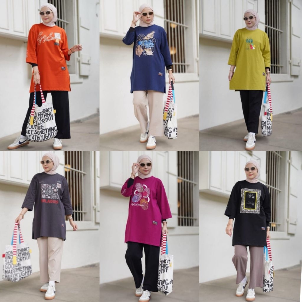 Set tunik oversize ori gyl