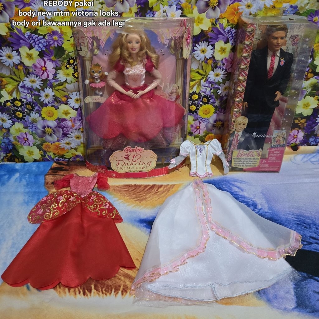 barbie genevieve dancing 12 princess prince charm school mattel doll