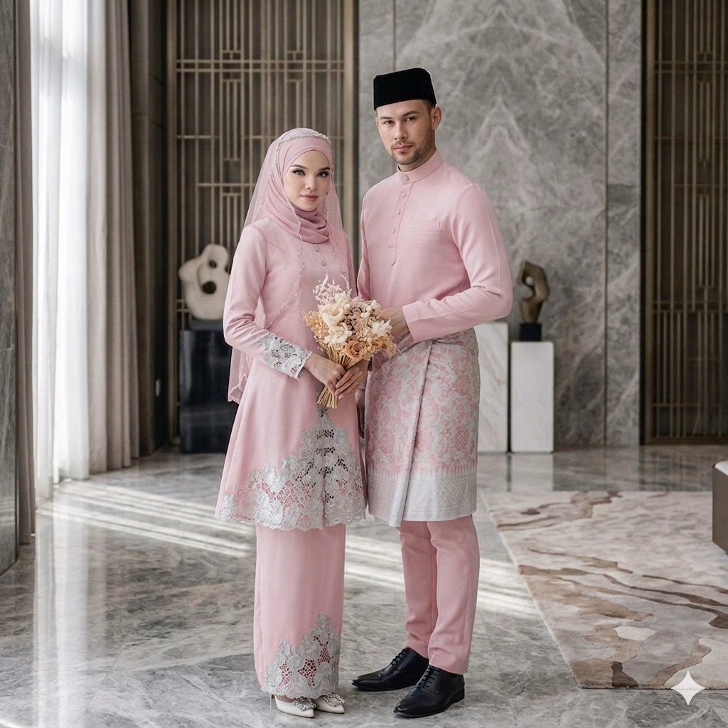 gaun pengantin Malaysia melayu gaun akad gaun walimah wedding dress