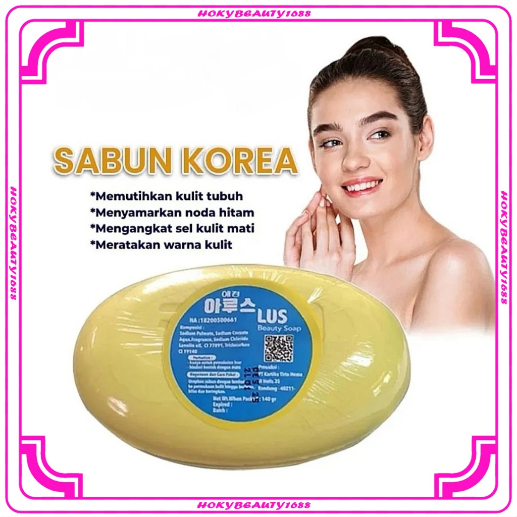 HB BPOM Sabun Mandi Batang Sabun Korea Body Peeling Soap Pengangkat Daki & Sel Kulit Mati Sabun Pemu