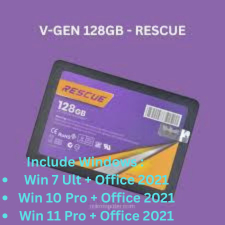 Ssd Vgen Resque 128GB SATA III + WIndows 7 | 10 | 11 , Office 2021 Aktivasi