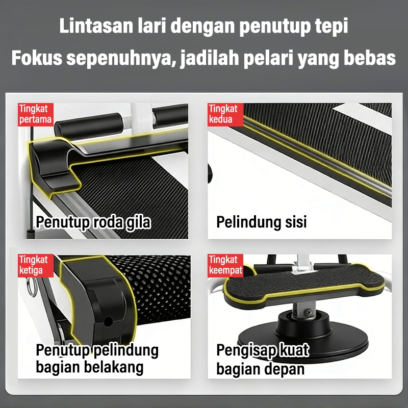 Treadmill Manual Multifungsi Alat Olahraga Treadmill Olahraga Bluetooth Gym Treadmill