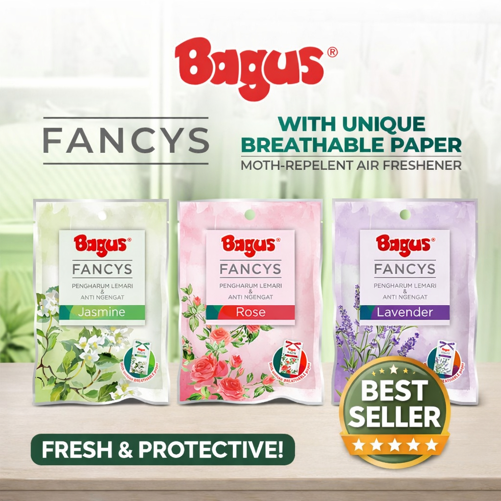 Bagus Fancys 75gr Kapur Barus Kamper Pewangi Lemari Baju Anti Jamur & Bau