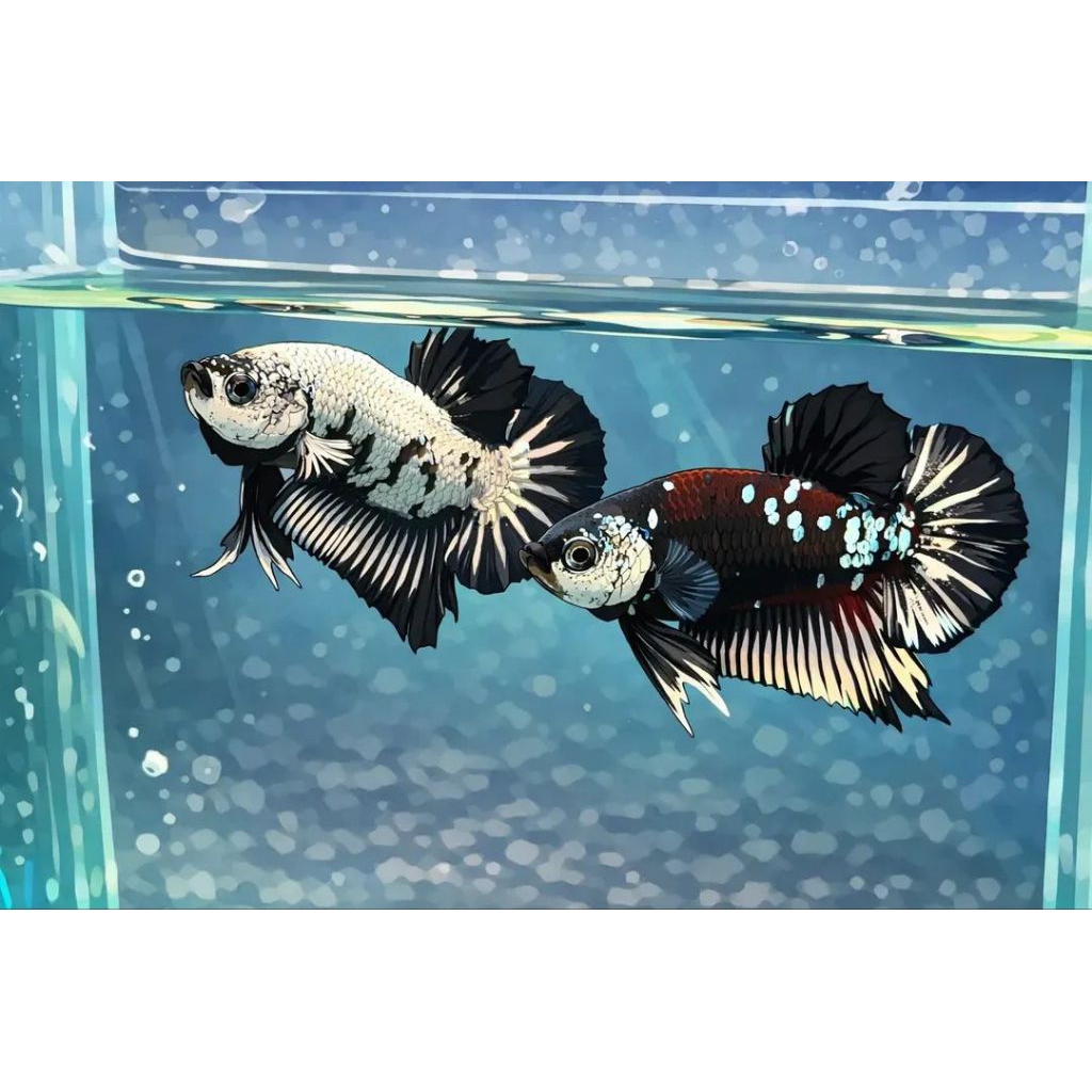 ikan cupang black samurai