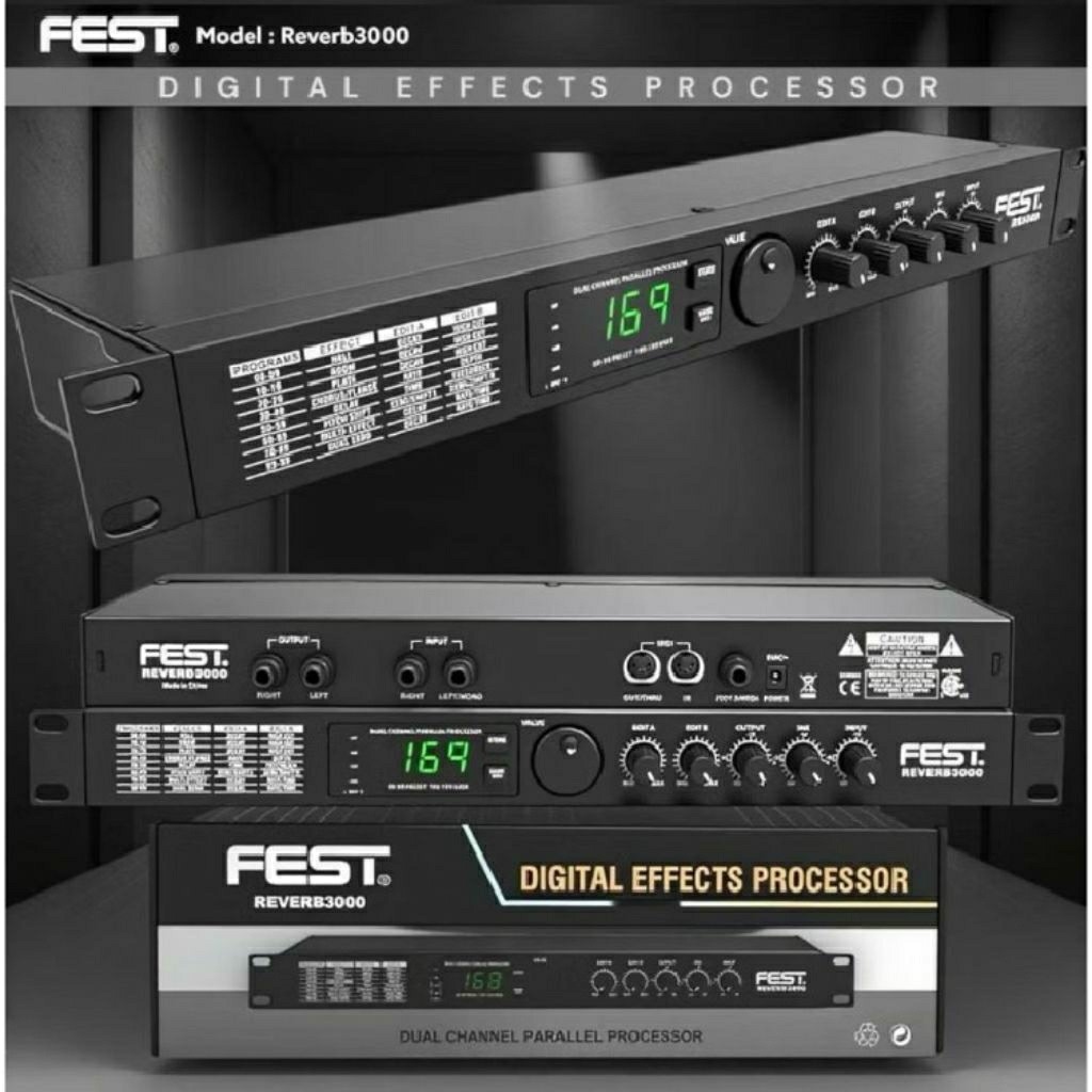 Efec Vokal Fest Reverb3000 Original Efek Vokal Reverb 3000