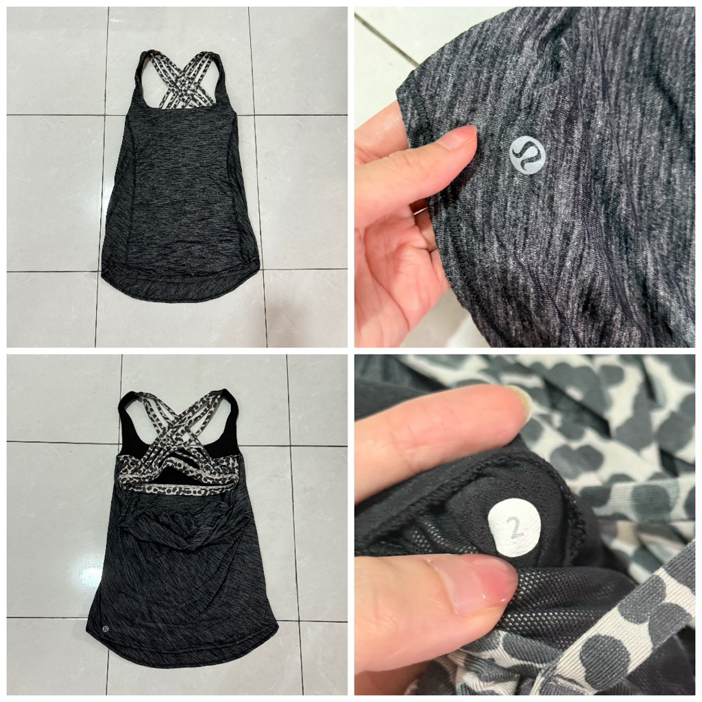 Preloved Tank Braa Lululemon Atasan OlahRaga Wanita