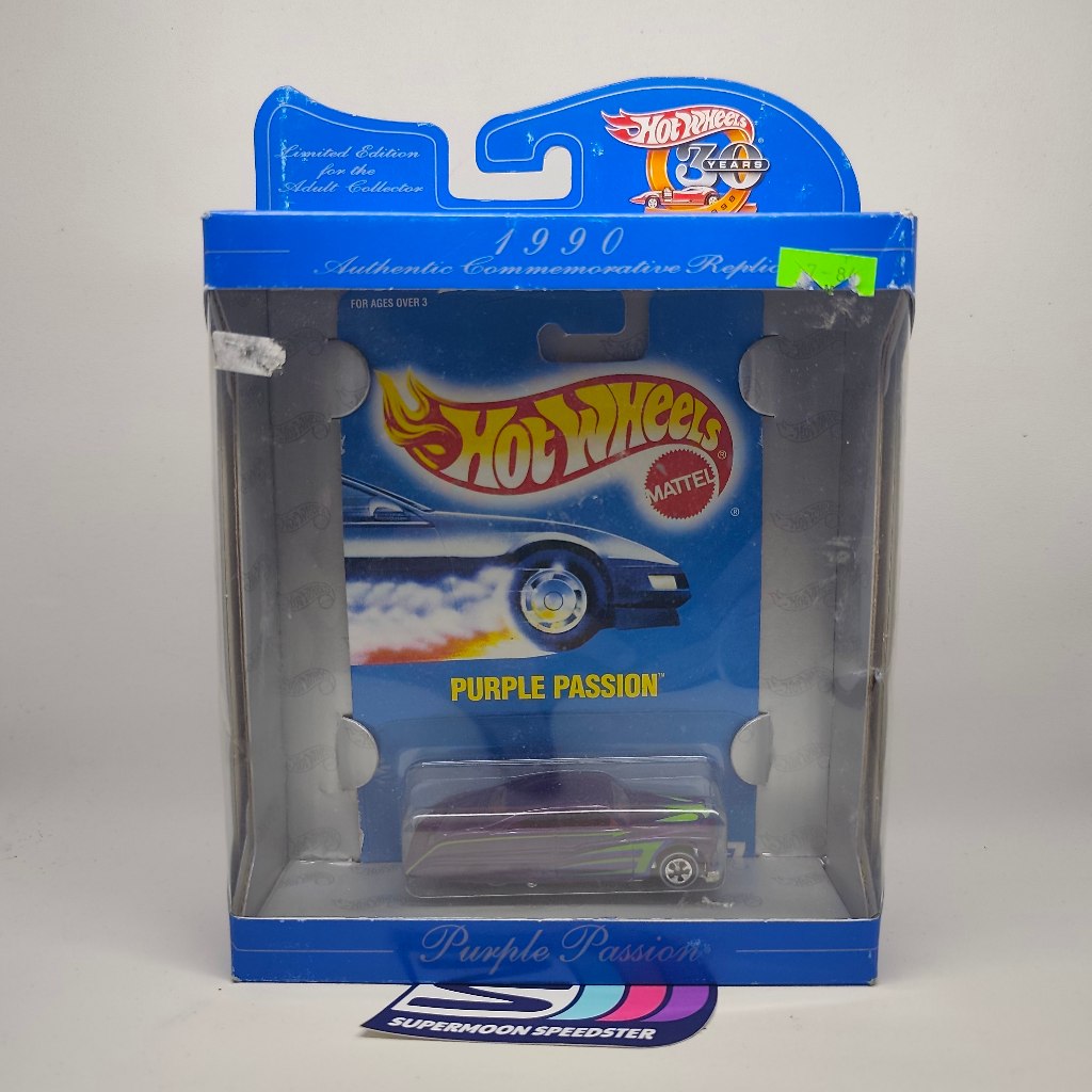 Hot Wheels Redlines Purple Passion 30th Anniversary 1990 Commemorative Replica