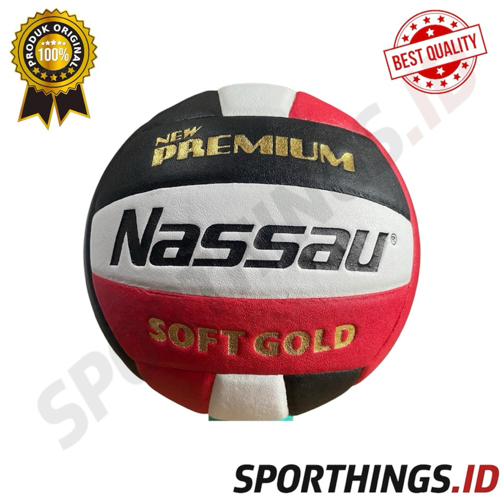 Bola Voli Nassau Premium Soft Gold Original Official