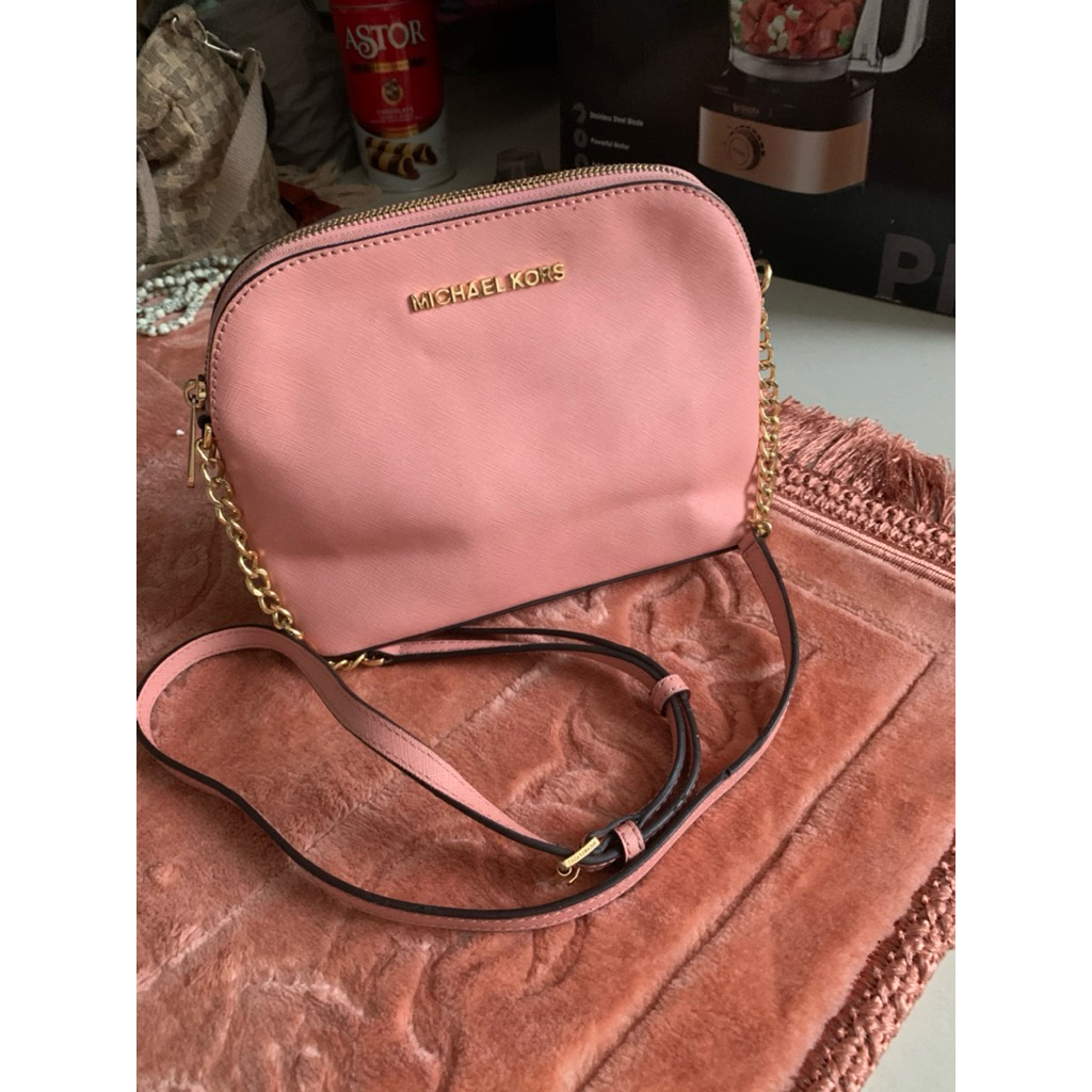 Tas MK Alma warna salmon original