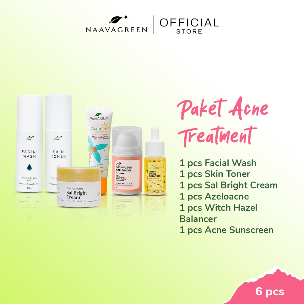 Naavagreen Paket Acne Treatment | Paket Lengkap Perawatan khusus Acne