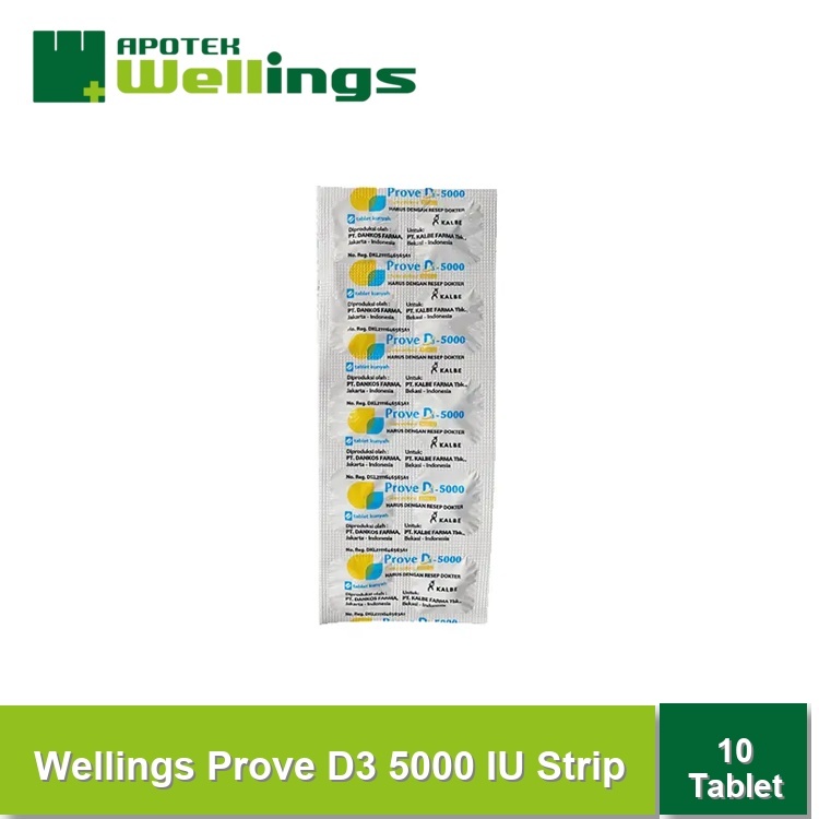 Wellings Prove D3 5000 IU Strip 10 Tablet