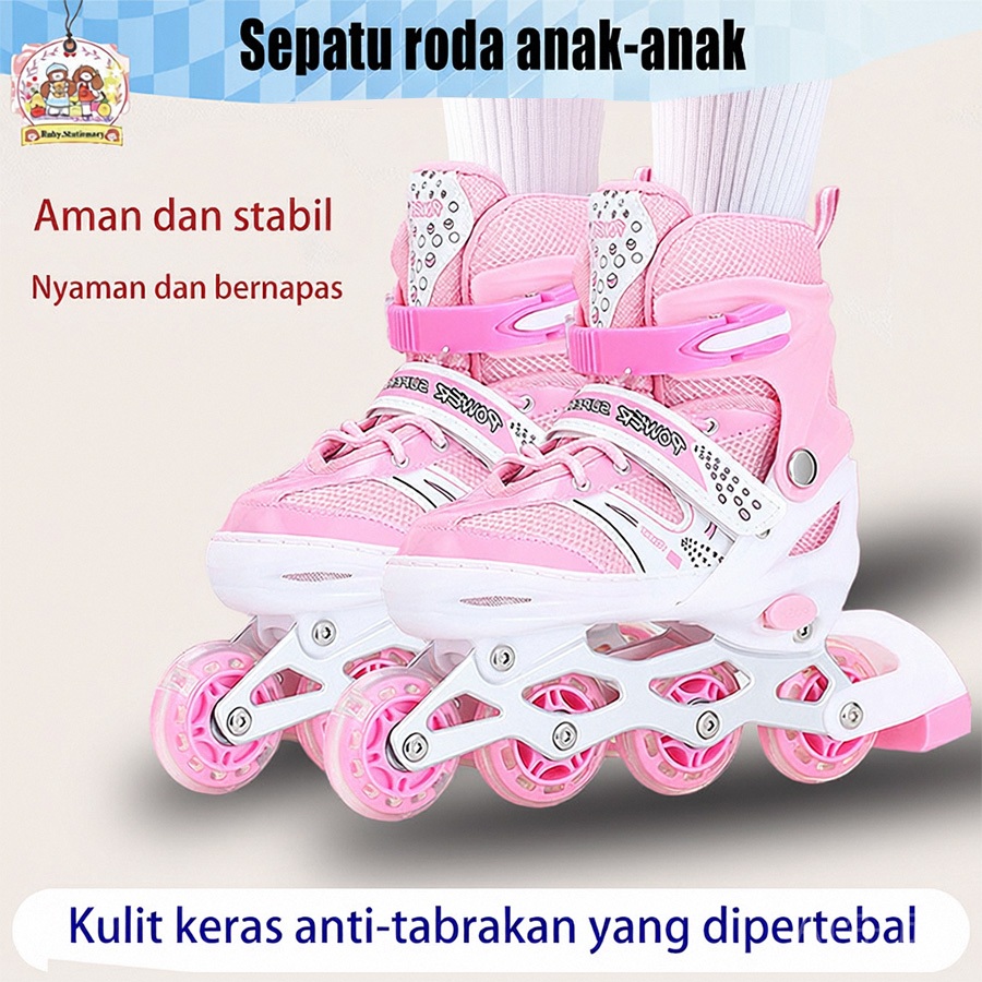 Sepatu roda anak perempuan laki laki dewasaa powerslide sepatu roda anak perempuan