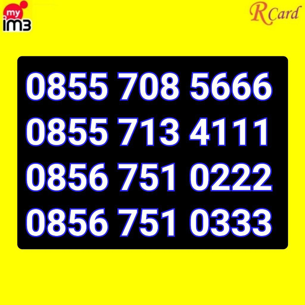 Perdana Nomor Cantik IM3 Indosat 11 Digit Tripel 222 333 666 4111
