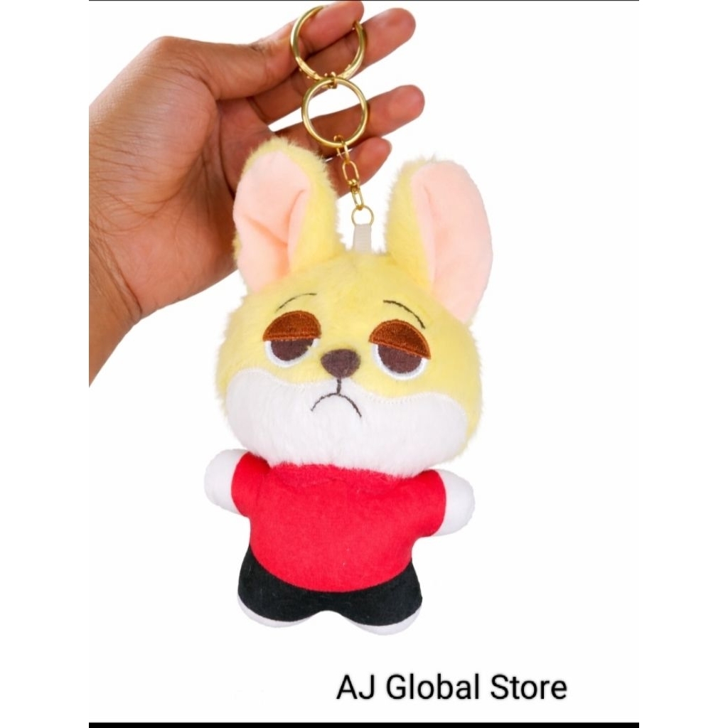 gantungan kunci boneka lucu zootopia/keychain boneka zootopia/ganci boneka karakter zootopia