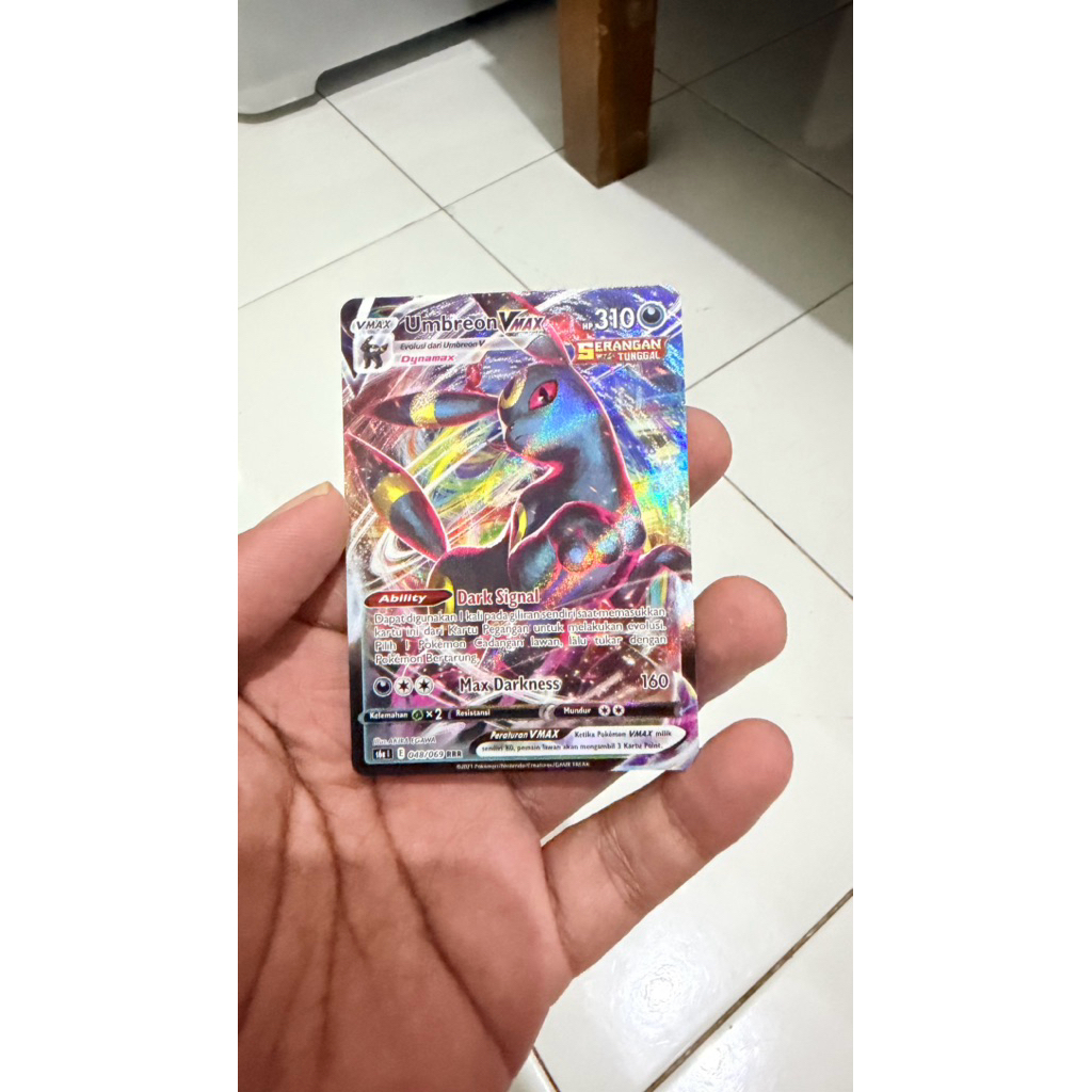Umbreon Vmax 048/069 RRR Indonesia pokemon card