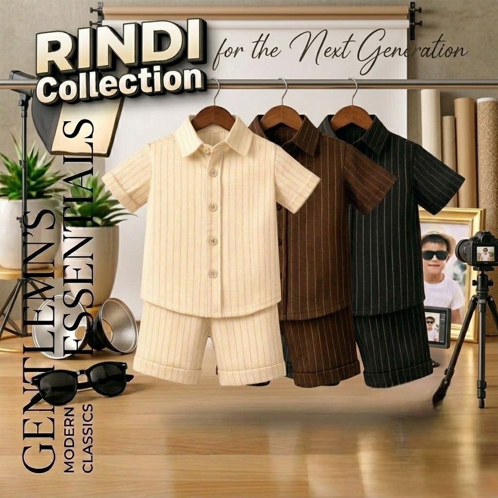 Kemeja Set Anak Laki laki umur 1-6 Tahun kualitas Distro nyaman dipakai adem fashion kids