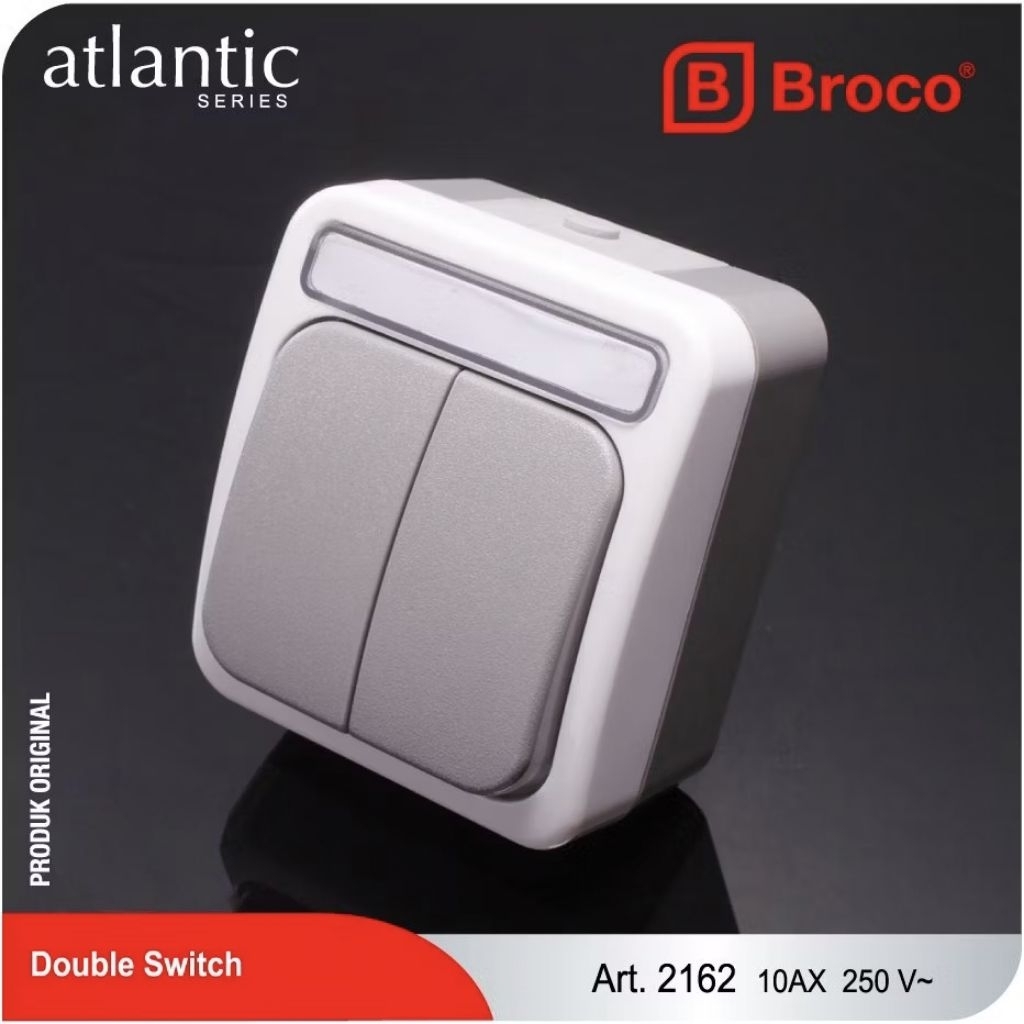 BROCO SAKLAR 2 GANG WEATHERPROOF ATLANTIC OUTBOW