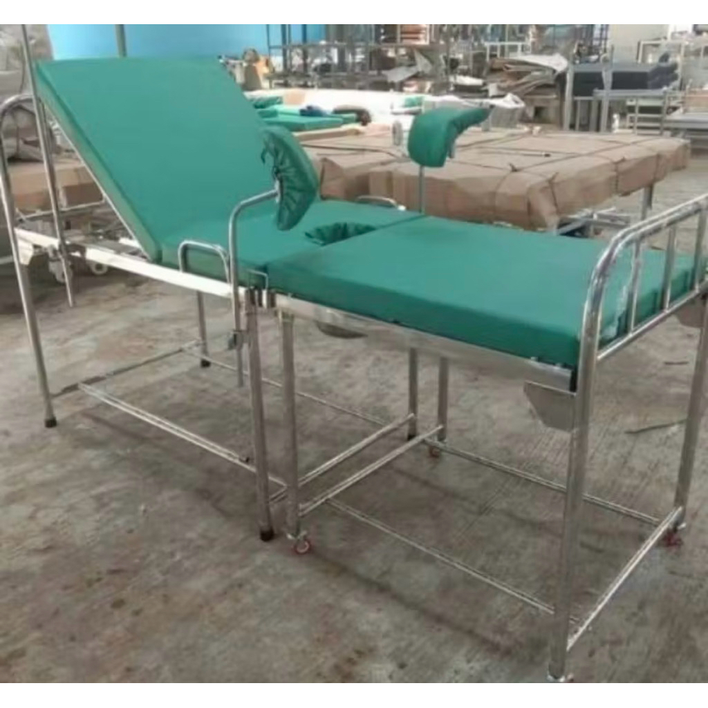 bed partus verlos melahirkan ss stainlees steell obgyn