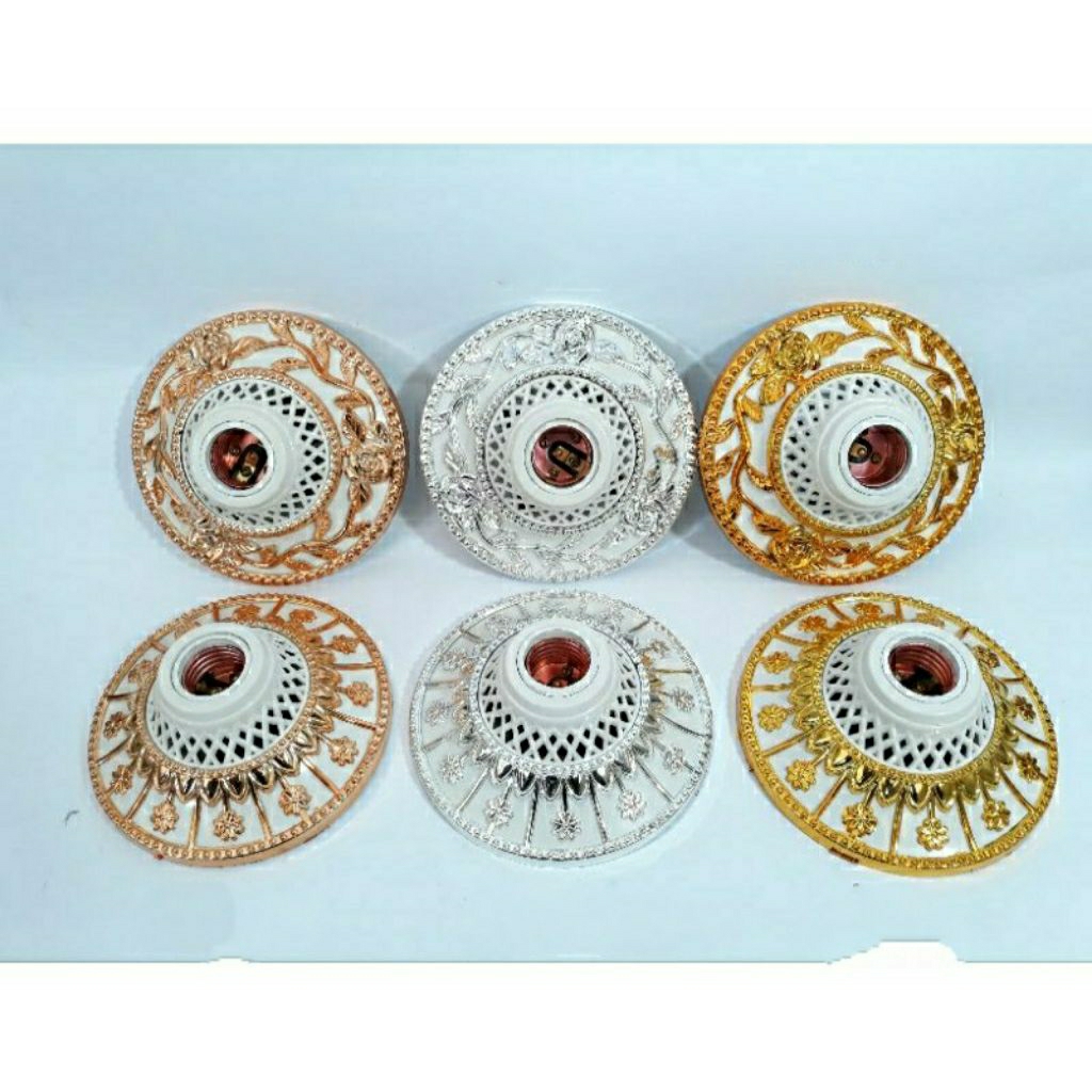 Fiting Lampu Plafon Motif Fiting Plafon Lampu Hias Fiting Hias Modern