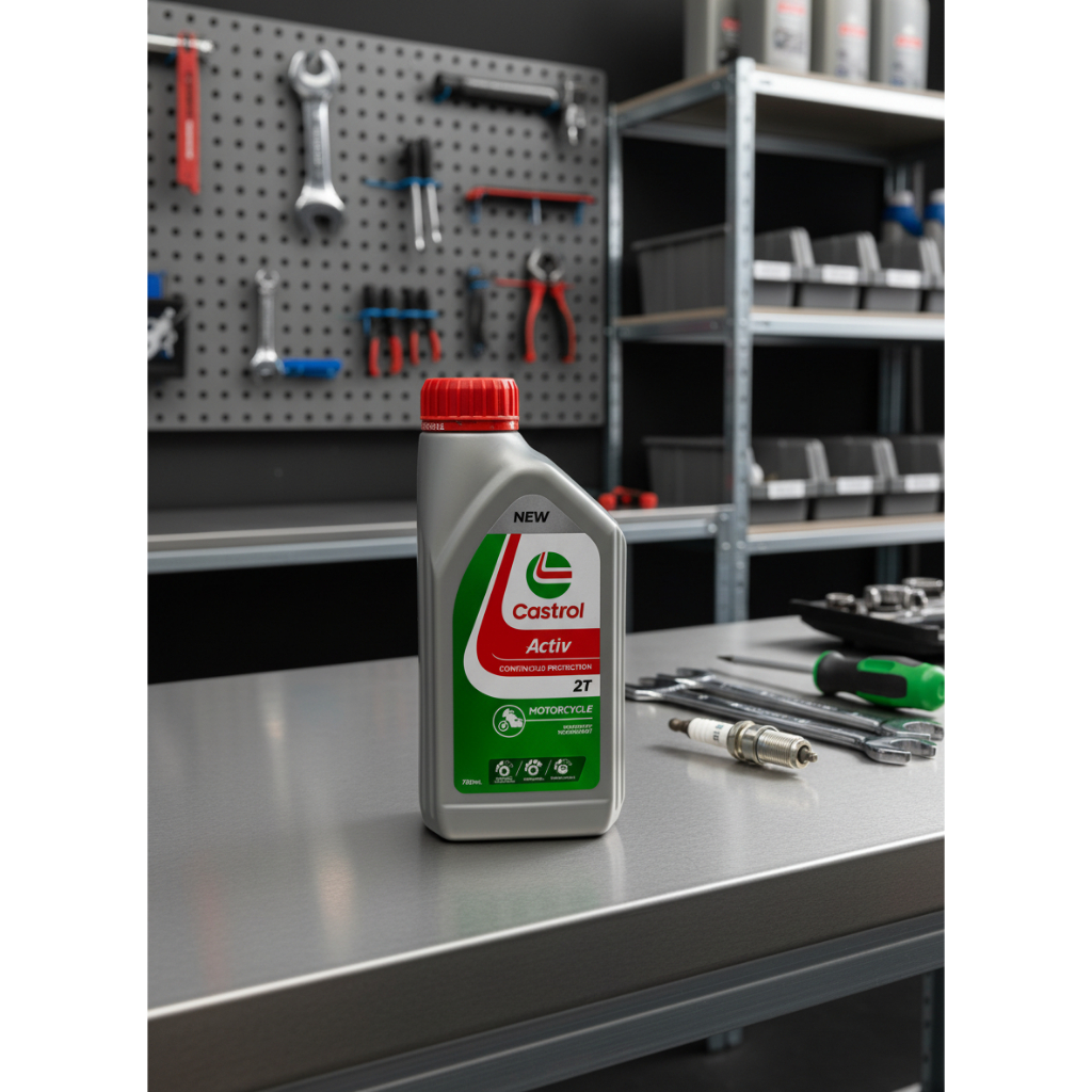 Oli Samping Castrol 2T Original — Pelumas Terbaik Mesin 2-Tak & Pompong Ketinting