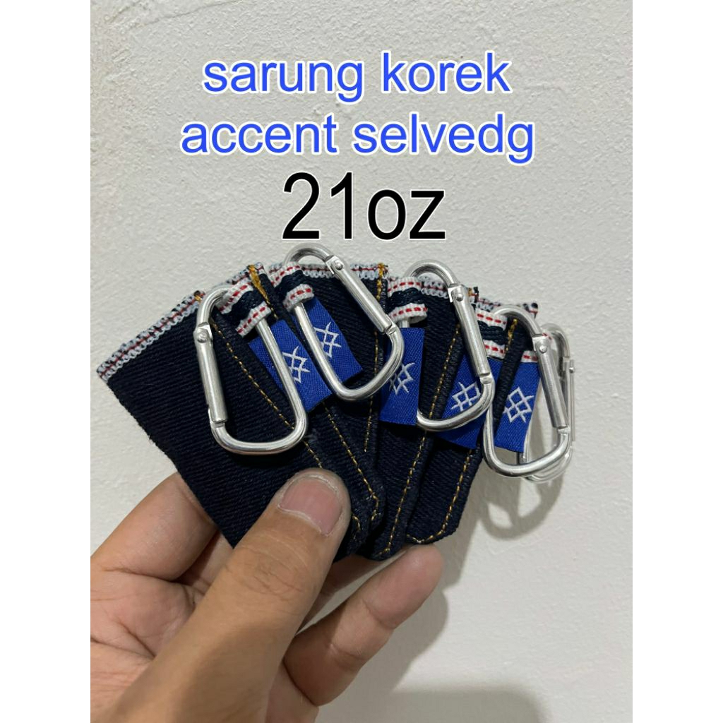 sarung korek denim accent SLVG 21oz
