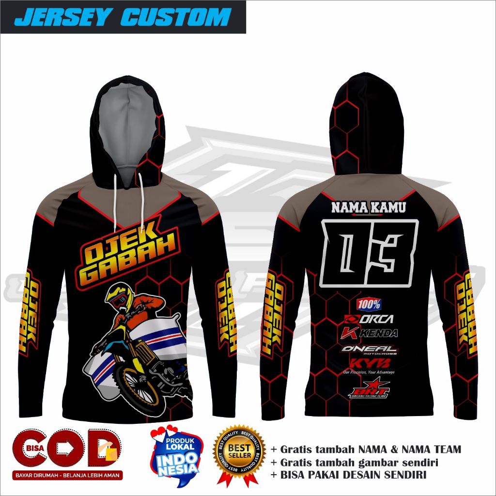 Jersey ojek gabah custom/Jersey ojek gabah balap/Jersey ojek gabah terbaru/Jersey ojek gabah lengan 