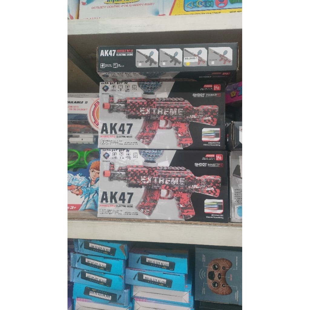 electric water gun jelly - mainan pistol elektrik peluru jelly - mainan electric jelly