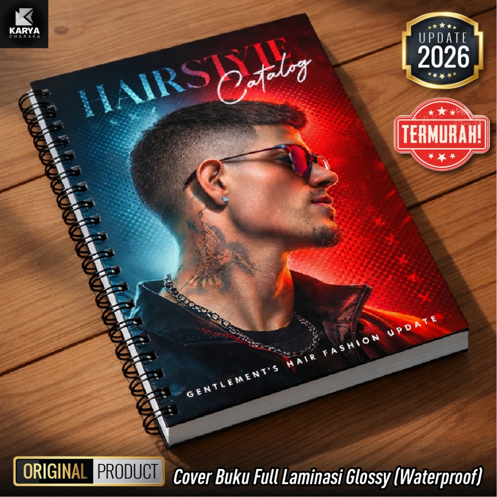 Buku Katalog Haircut Barbershop Terbaru 2026 Model Gaya Rambut / Hairstyle Catalog Barber / Pangkas 