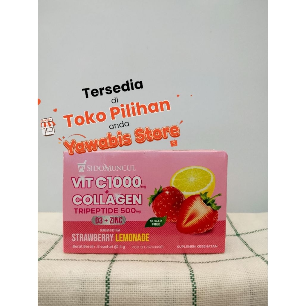 6 Sachet Jamu Sido Muncul Collagen Vit C1000