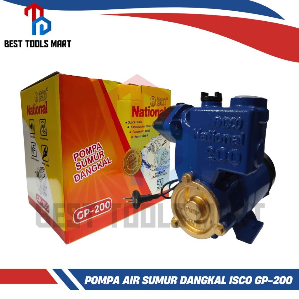 POMPA AIR NATIONAL ISCO GP 200 / POMPA SUMUR DANGKAL ISCO NATIONAL GP 200 POMPA AIR / ISCO - POMPA A