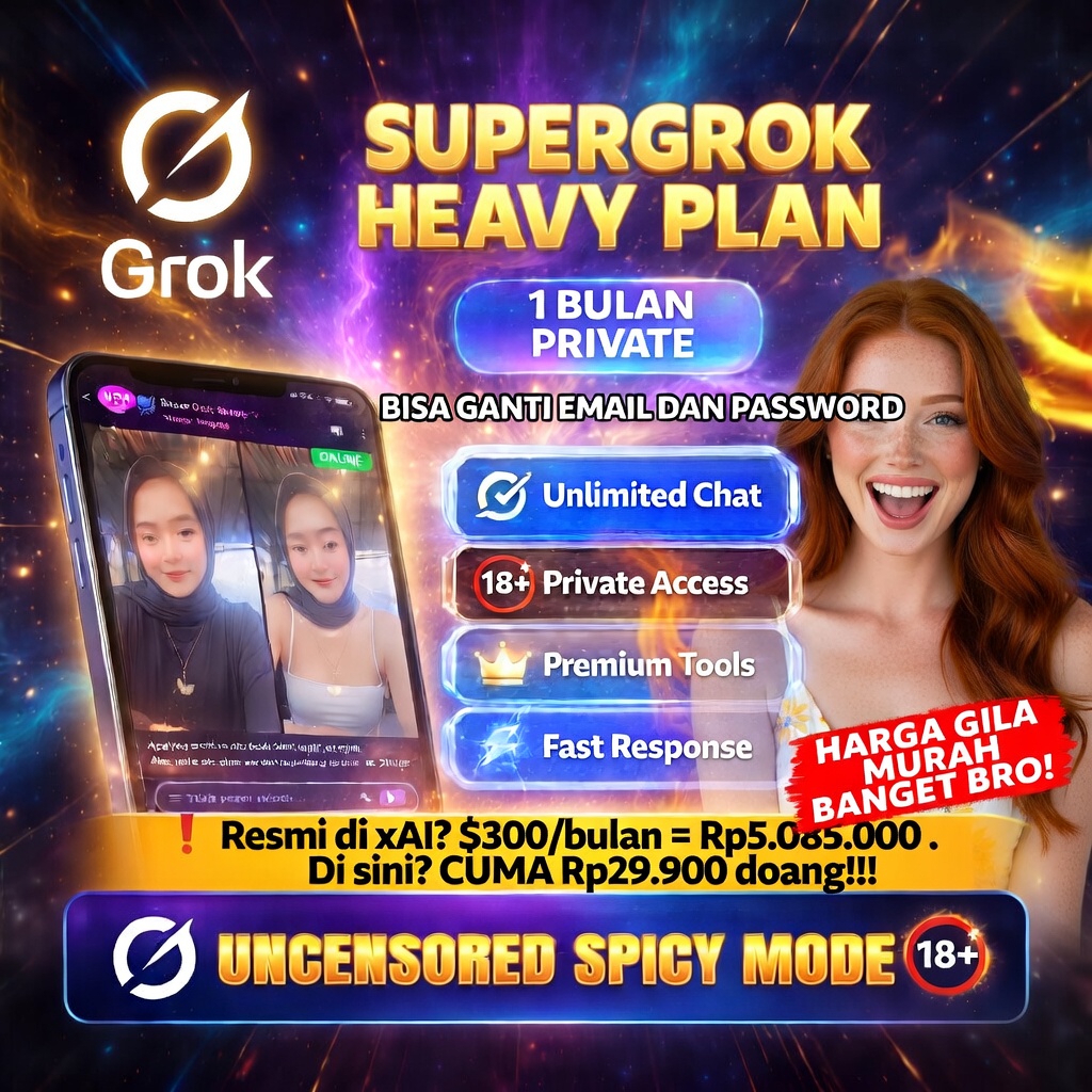 Grok 4 Heavy Private | Super Grok Heavy 1 Bulan | Akun SuperGrok Heavy Privat | Grok Heavy Instant |