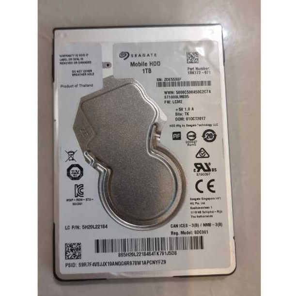 HDD LAPTOP SEAGATE 1TB SECOND/SEKEN