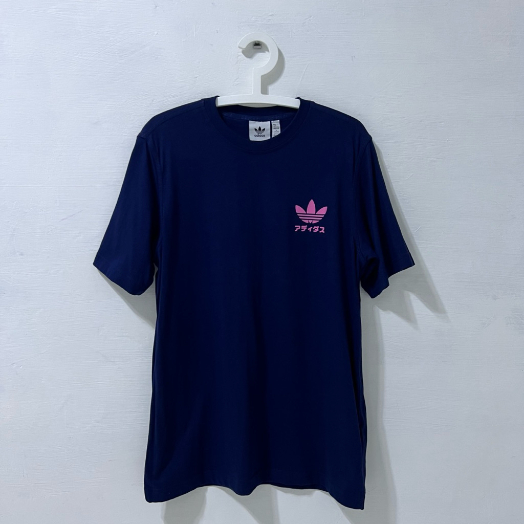 Adidas Originals Kaos Pria Japanese Juice Packaging Graphic Navy Second Like New Original