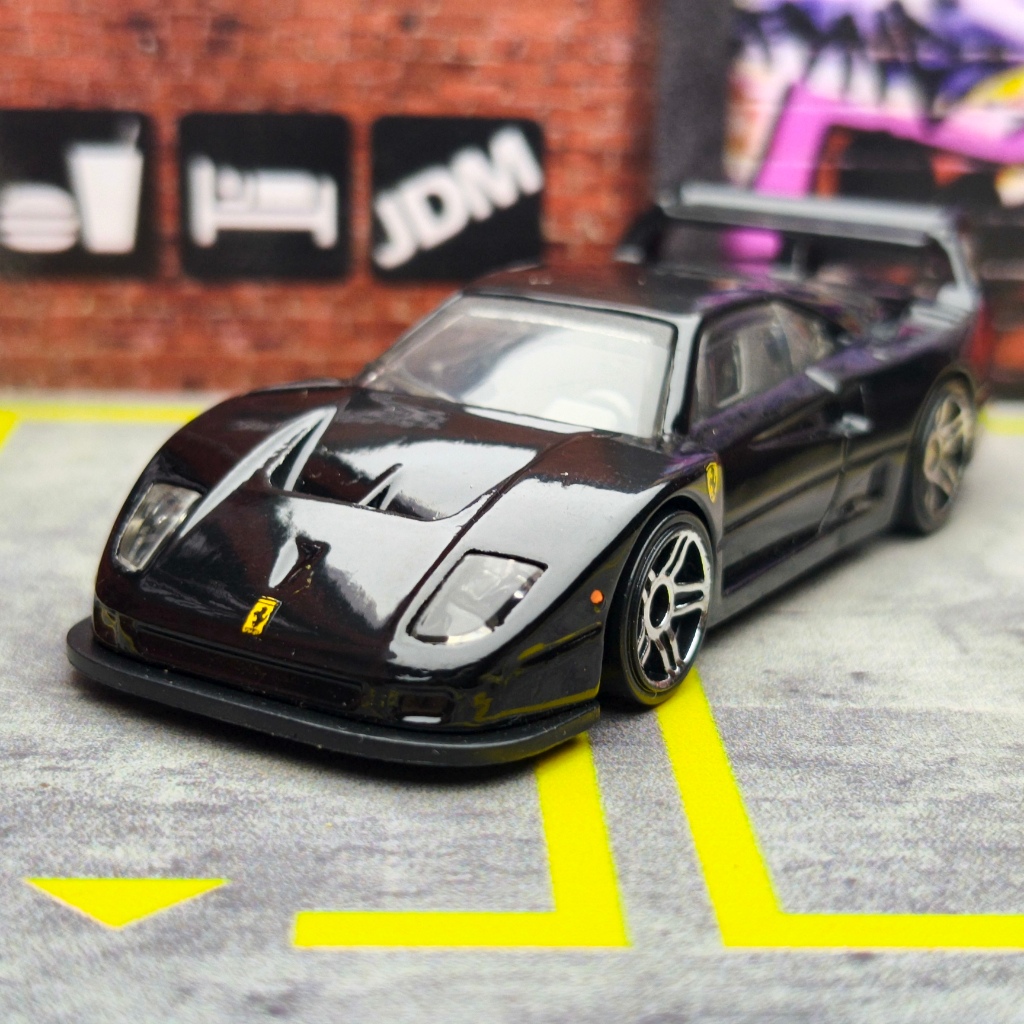 Hot Wheels Loose Ferrari F40 Competizione Hitam