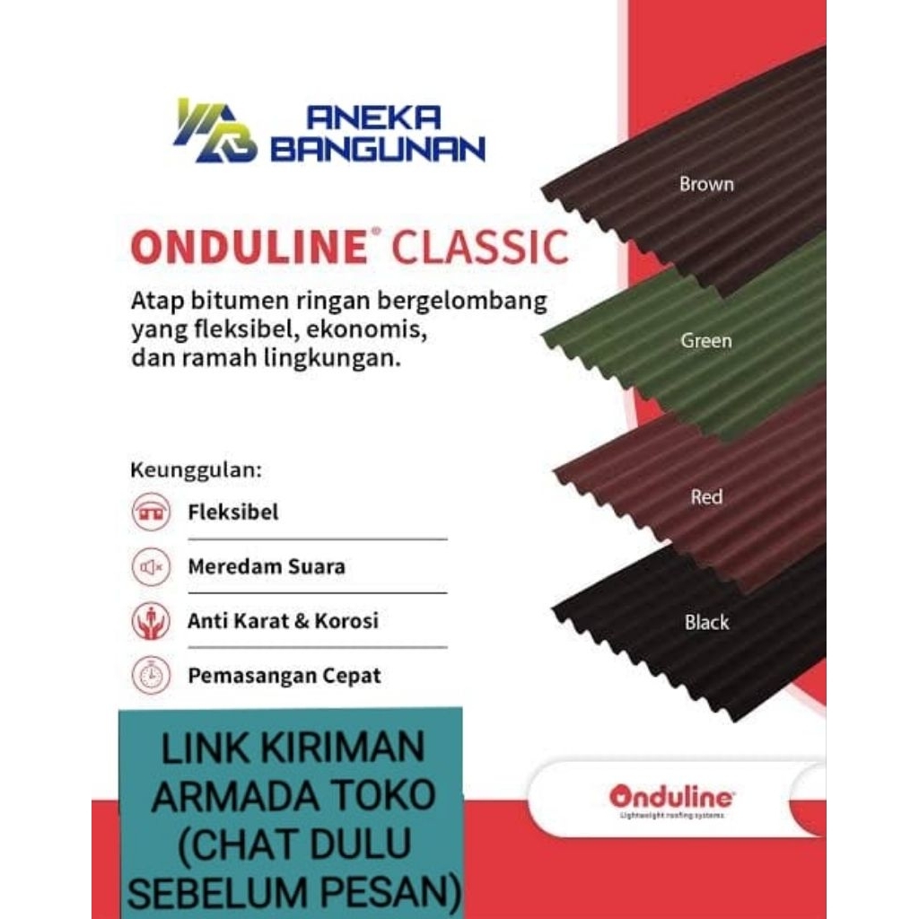 Atap Onduline Classic Atap Bitumen