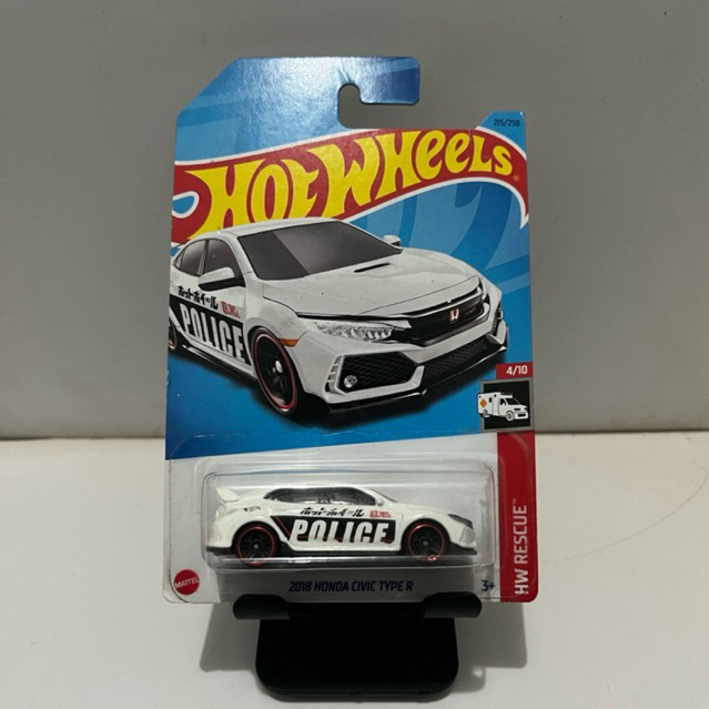 Hot Wheels Honda Civic Type R Police HotWheels Civic Type R Putih Police