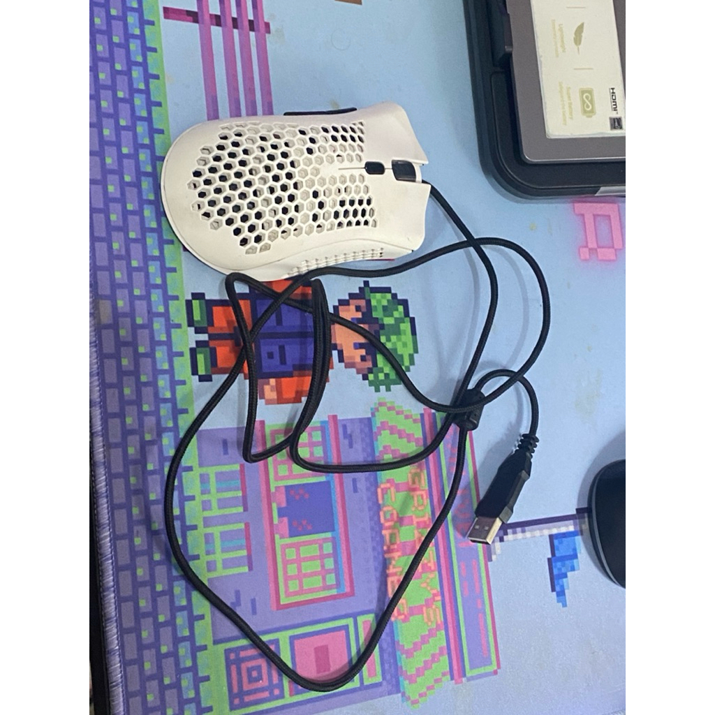 Mouse Divipard G905 Honeycomb RGB Putih