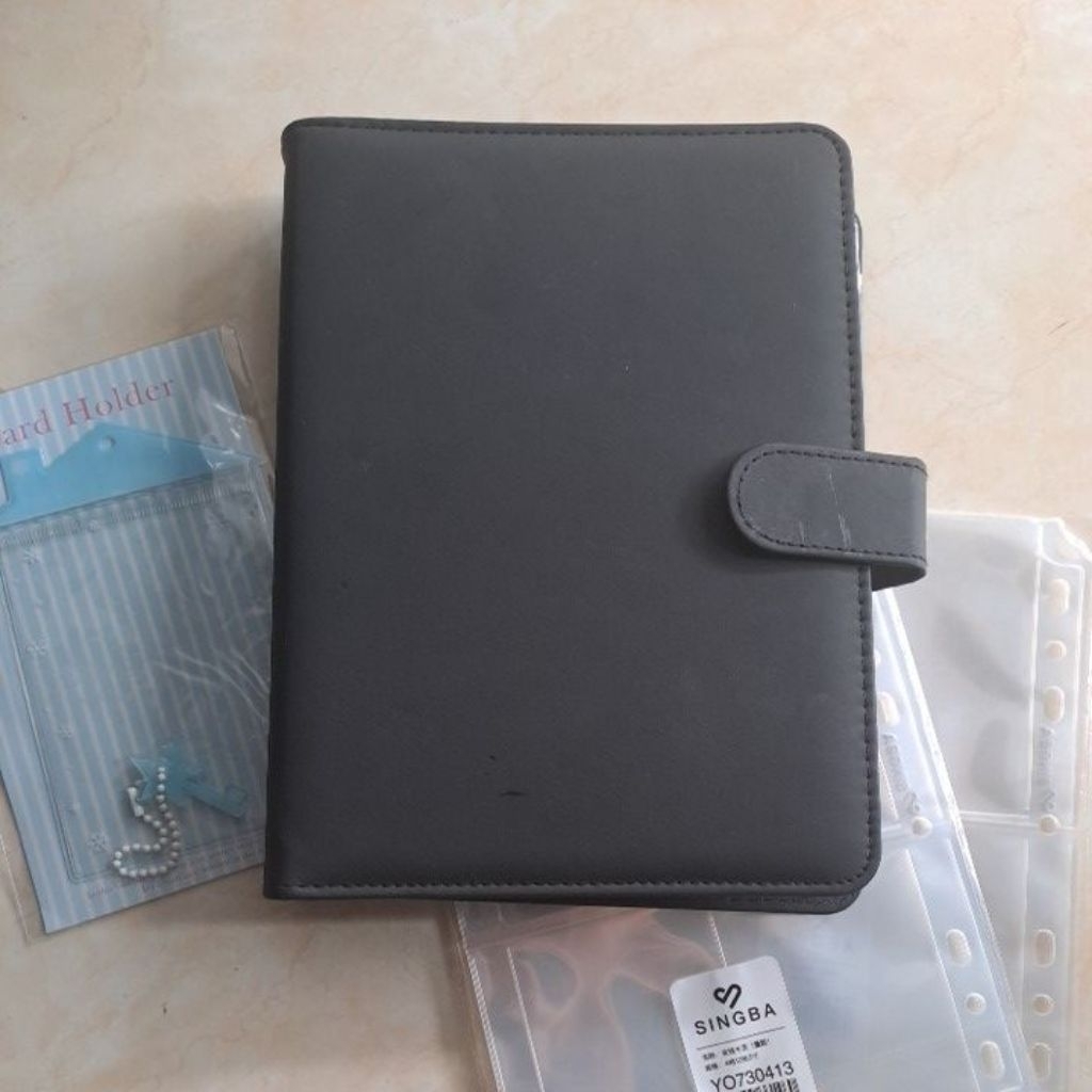 collection essentials (binder a5 6 ring holes, card holder)