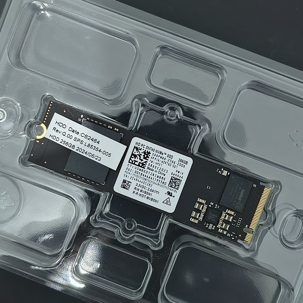 NVME 256GB GEN4 x4 WD740 Baru - Health 100% 0days 5Hours