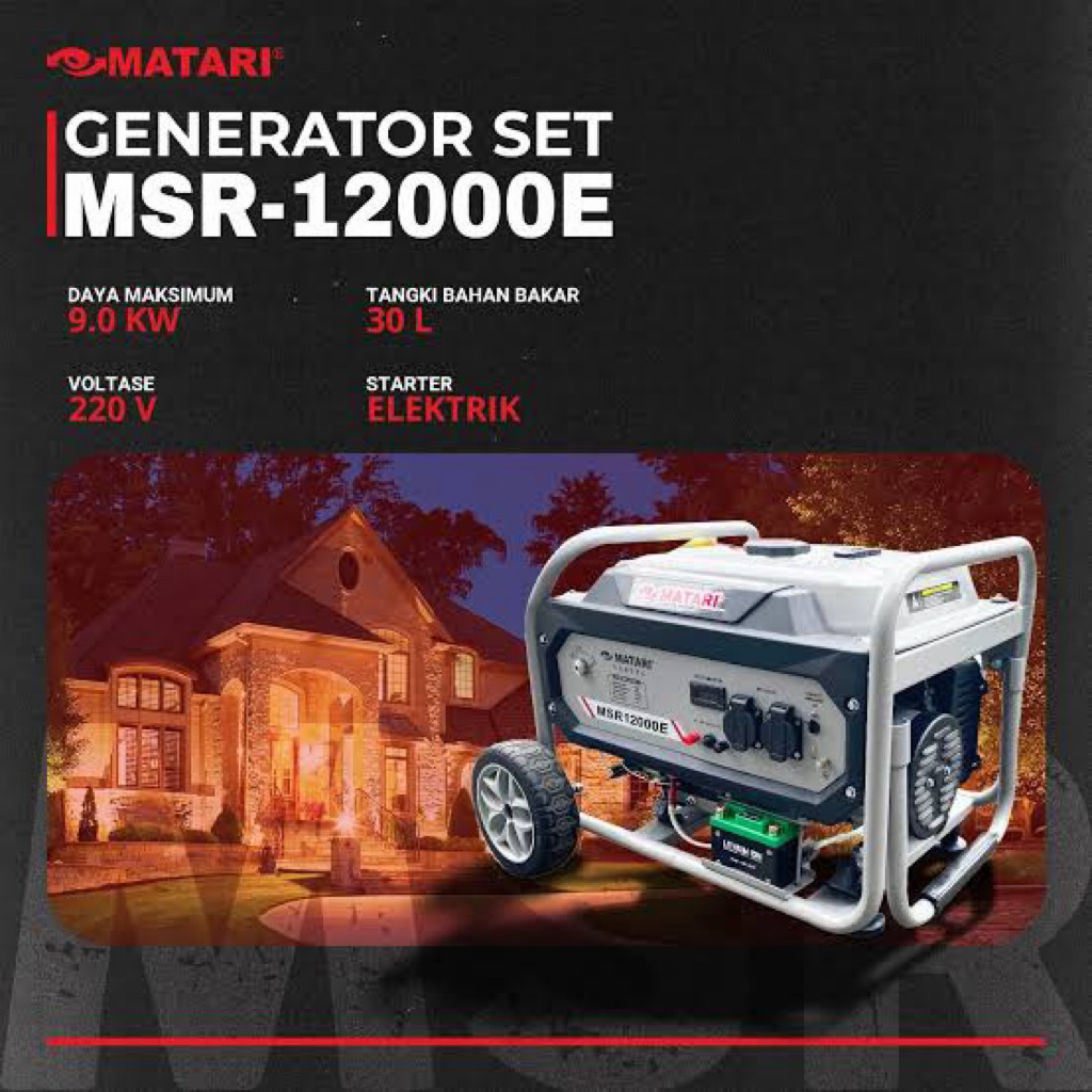 Genset MSR 12000E MATARI 9Kw
