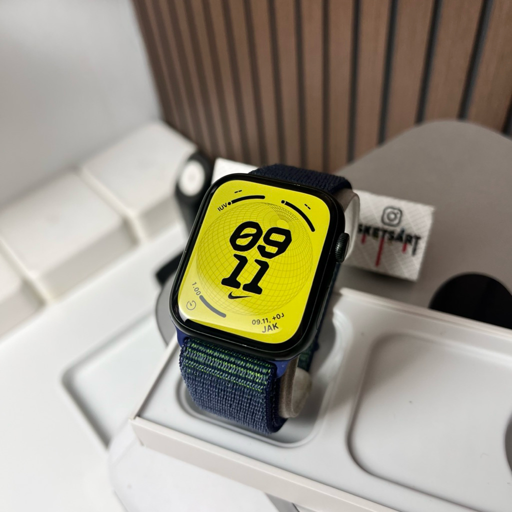 Apple Watch Series 7 45mm Midnight Green Langka iwatch