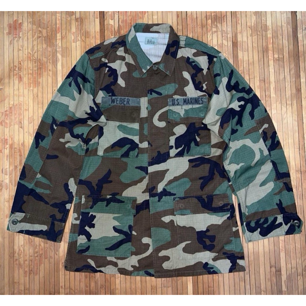 COAT U.S MILITARY WOODLAND BATTLE DRESS UNIFORM CAMOUFLAGE ARMY BDU PARKA JACKET buzz rickson m65 og