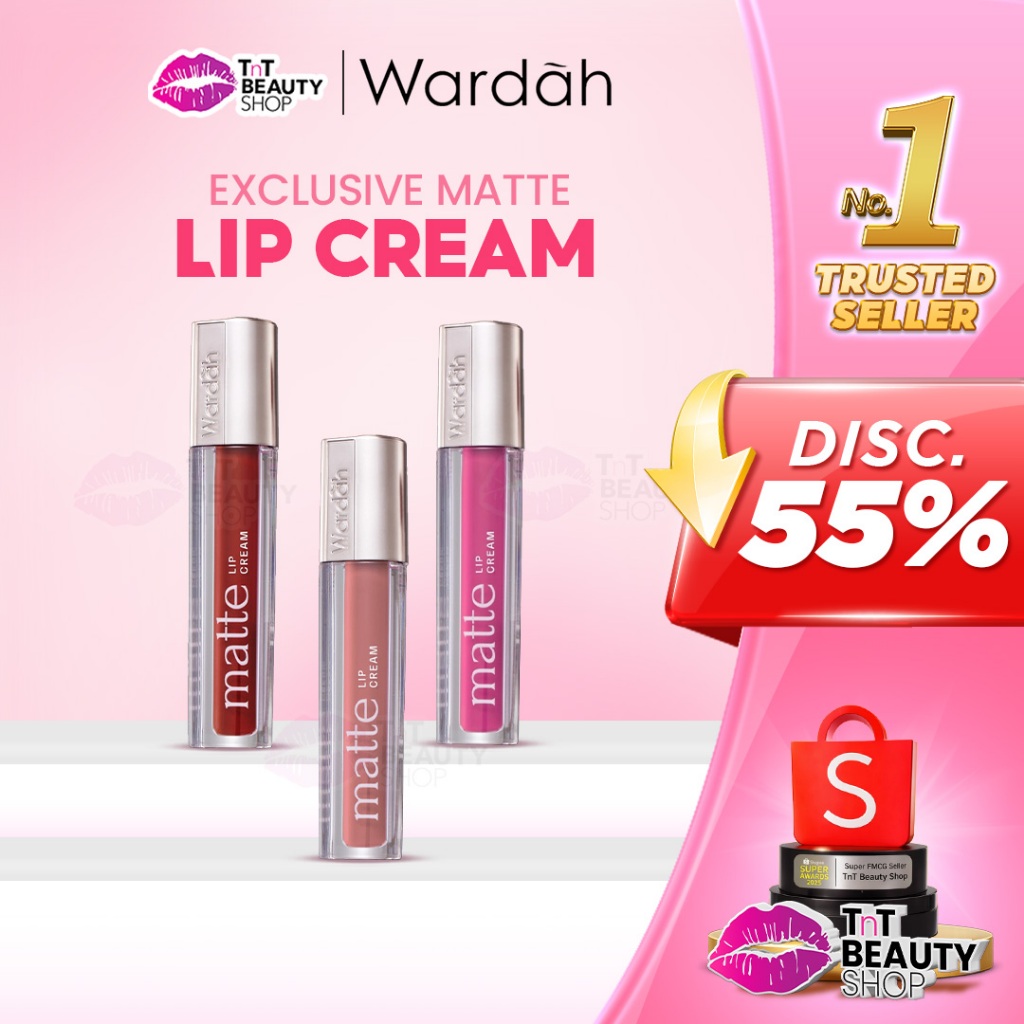 Wardah Exclusive Matte Lip Cream Original | Tnt Beauty Shop