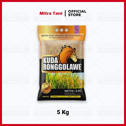 KUDA RONGGOLAWE Benih Padi Inpari 32 HBD Original 5 KG