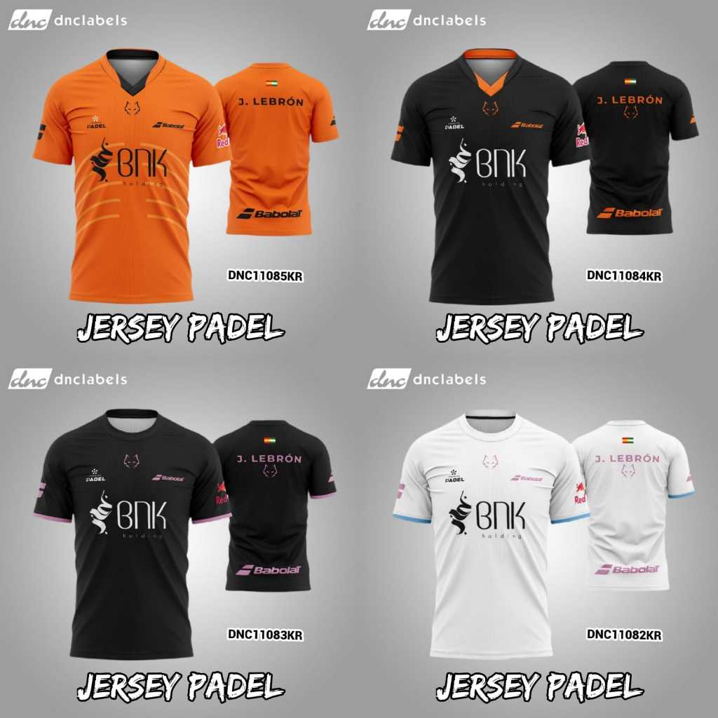 Jersey Padel Custom Fullprint DNC Labels | Jersey Olahraga Dryfit Premium Anti Gerah & Anti Bau