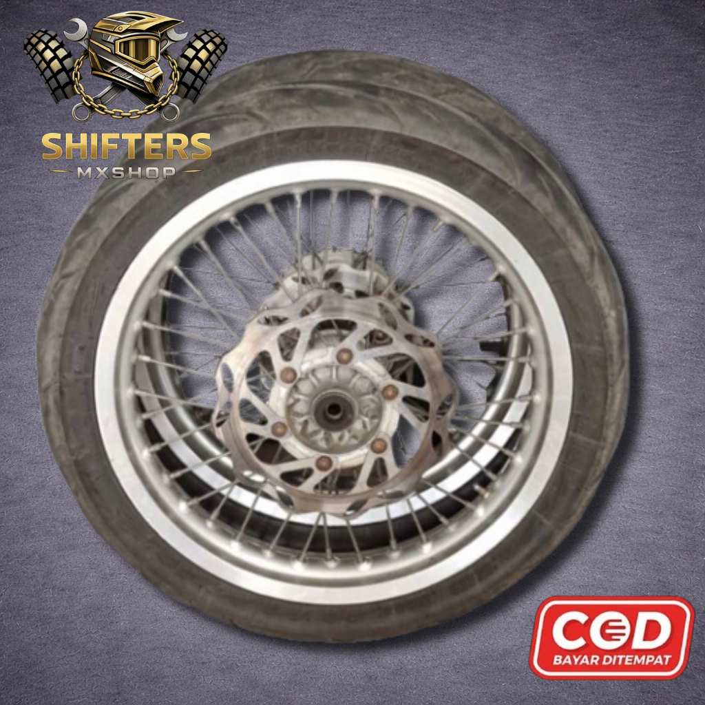 Velg set supermoto dtracker new original copotan motor