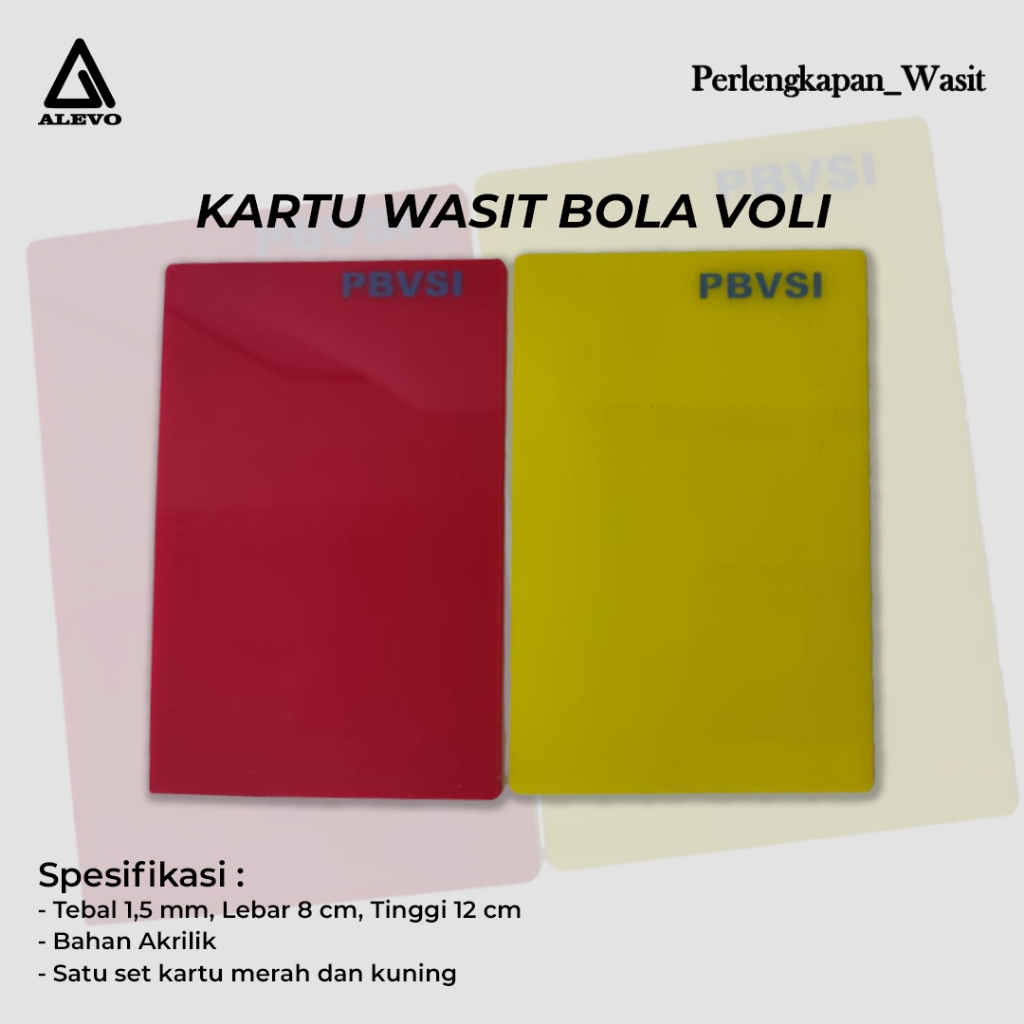 kartu wasit merah kuning bola voli