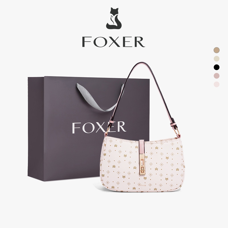 FOXER Tas Bahu Wanita Simple Sablon Tas Elegan Handbag Pesta Fashion Tas